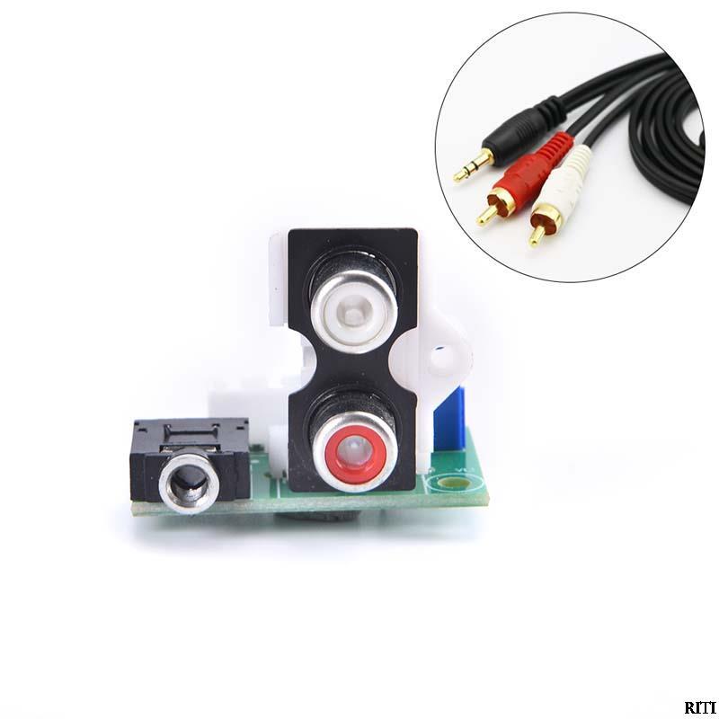 Kết Nối AUX Giắc Cắm Tai Nghe AUX 3.5Mm 2 RCA Sang XH 2.54Mm Tín Hiệu Kết Nối Bộ Chuyển Đổi Ban