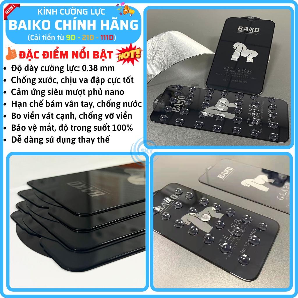 Cường lực Baiko dành cho Vivo T1x T1 Y15a Y15s Y35 Y53s Y55 Y33s Y12s Y22s Y16 Y21 Y21s Y02s Y01 Y20s V25 V25E V23E V21 V20 V19