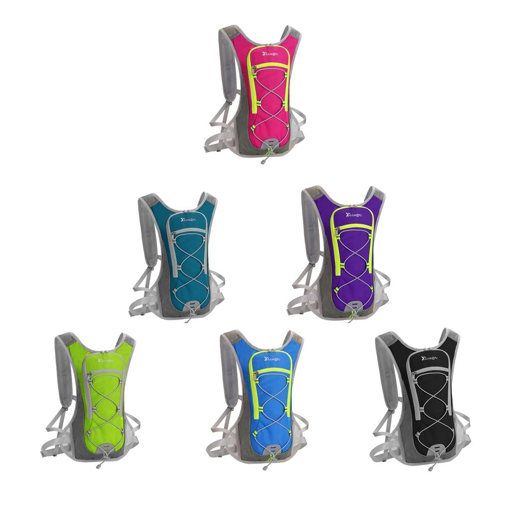 2L Water Backpack Hydration Pack Camping Water Bladder Bag Pouch Made of Waterproof Nylon for Outdoor Sports