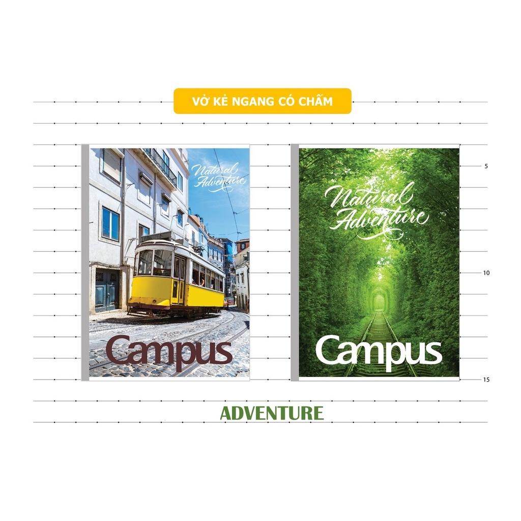 Vở KN Campus có chấm Adventure 120 trang - Mua 10 tặng 1, bút nhớ dòng