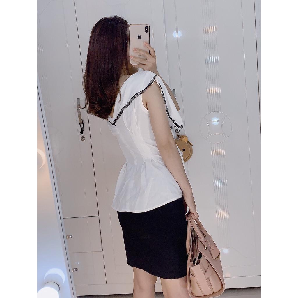 Áo cổ viền ren