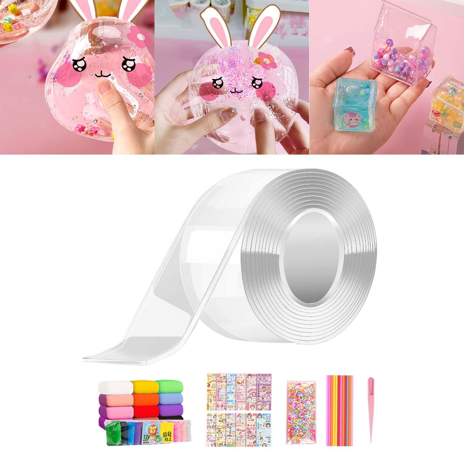 Clear with Stickers Double Sided Removable for Classroom DIY Craft