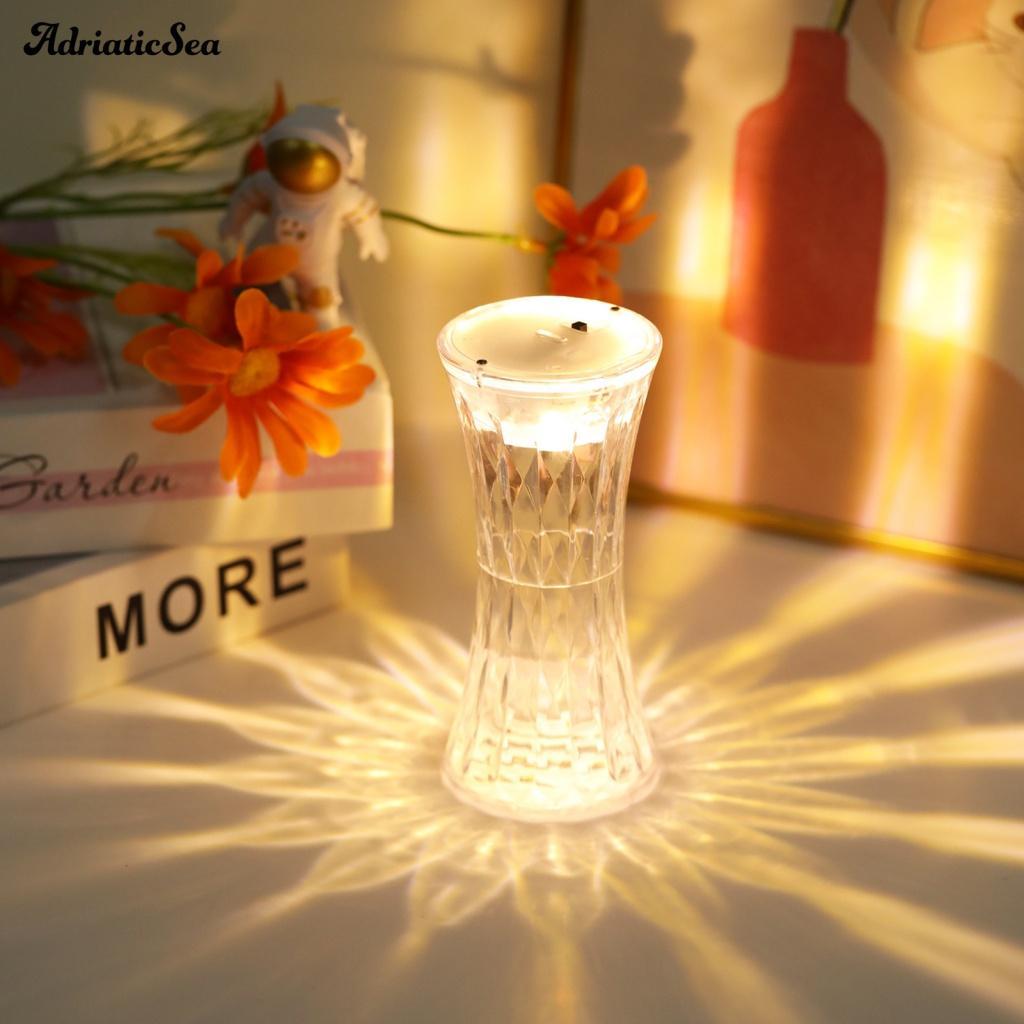 Đèn Ngủ LED Pha Lê Giả Thiết Kế Sáng Tạo Độ Bền Cao