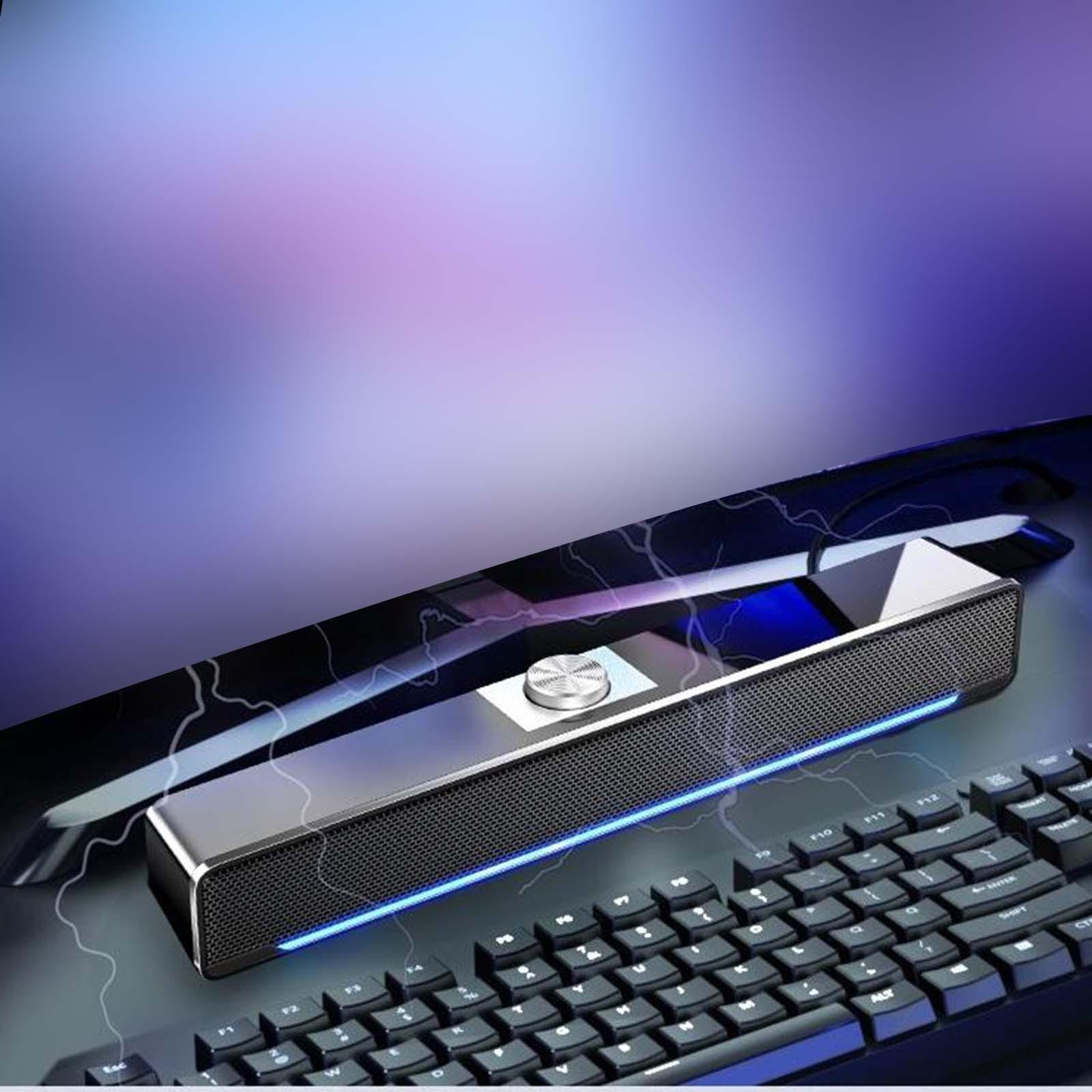 Computer Speaker 4D Stereo sound Bar Speakers for Computer Home Theater Desktop Monitor