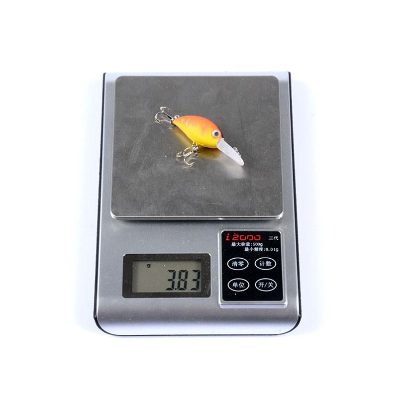 Mồi câu cá giả câu lure 3D Crank 5.2cm 3.8g