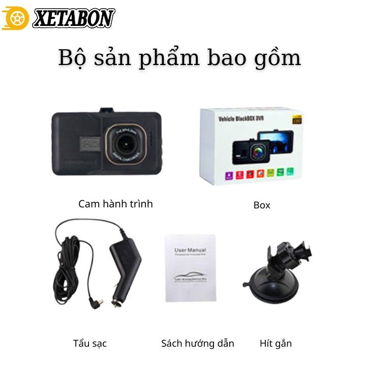 Camera hành trình ô tô C3 XETABON Full HD 1080p , màn hình LCD ghi hình rõ nét, Bảo hành 12 Tháng