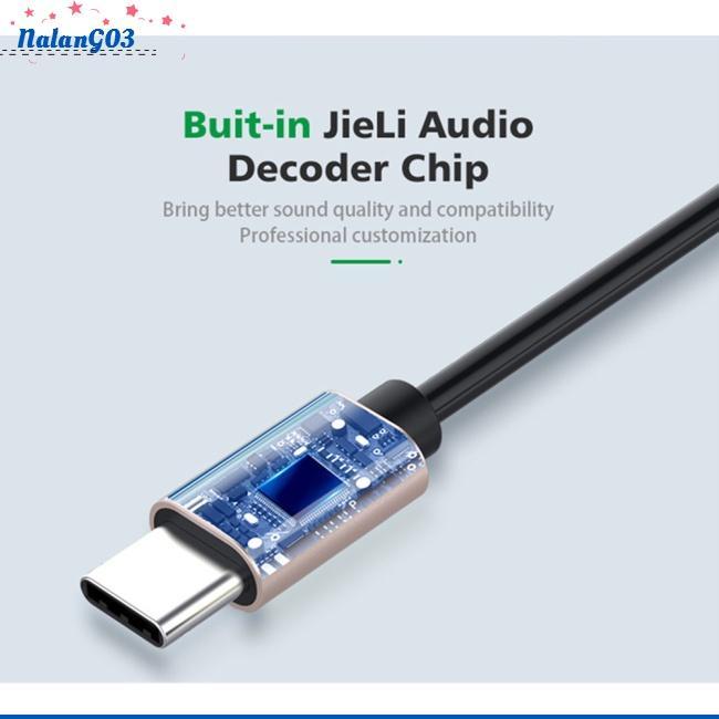 Cáp Chuyển Đổi USB C Sang 3.5mm Type C 3.5 AUX Cho Loa Điện Thoại/Xe Hơi