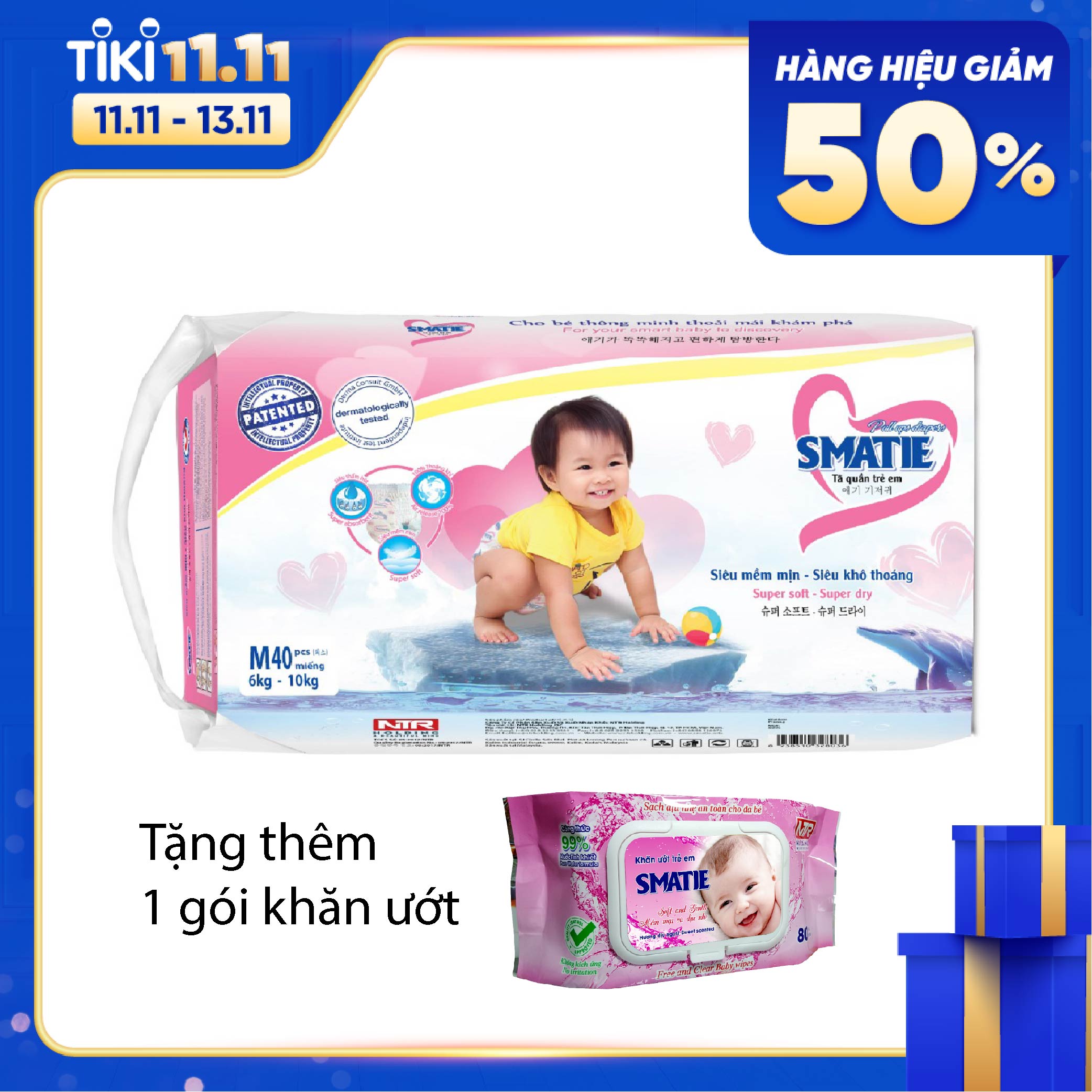 Tã Quần Trẻ Em Smatie (Size M)