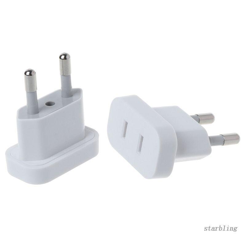 Phích Cắm Chuyển Đổi Từ Đầu US Sang EU 4.0mm Tiện Dụng