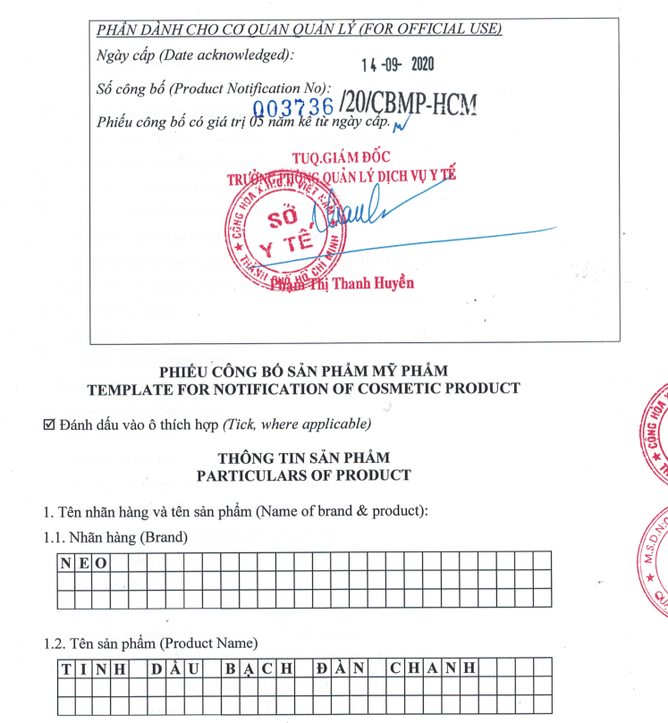 Tinh Dầu Thiên Nhiên Nano Bạch Đàn Chanh 5ml