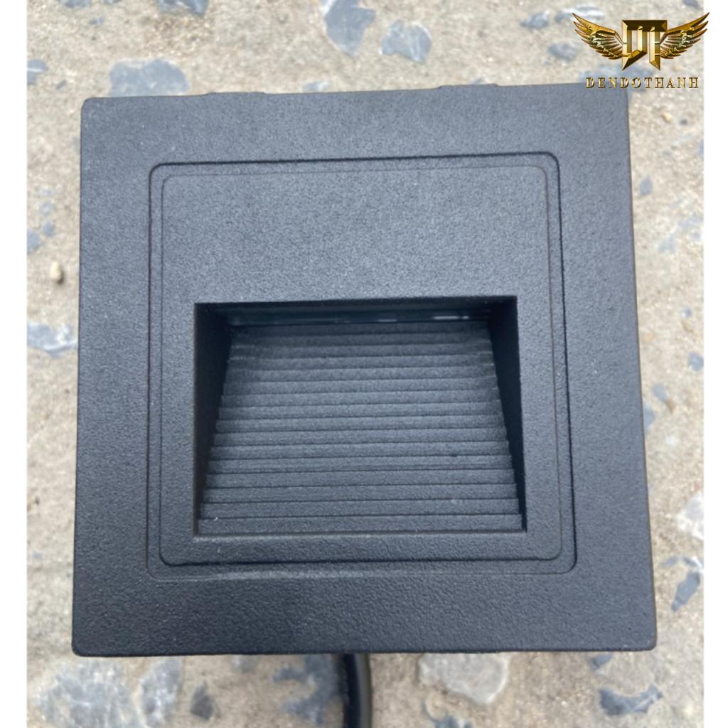 Đèn âm bậc cầu thang RSV764 âm tường hắt tường trang trí chống nước ,đèn sân vườn cao cấp DT LIGHT - VỎ ĐEN 3w