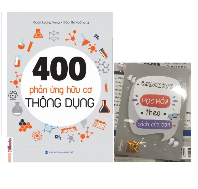 Combo 400 Phản Ứng Hữu Cơ Thông Dụng Và 789 Phản Ứng Vô Cơ Thông Dụng Tặng Kèm Sổ Tay Phản Ứng