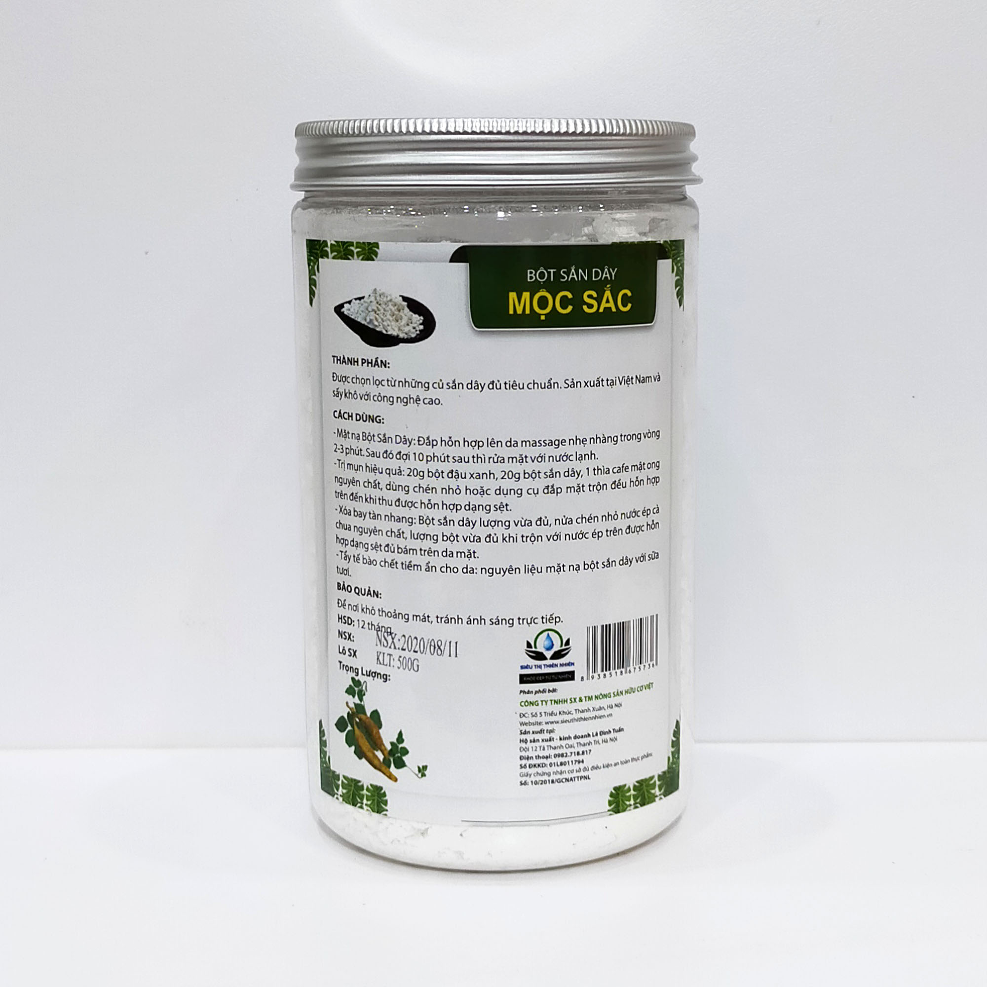 Bột Sắn Dây Mộc Sắc Lọ 500g