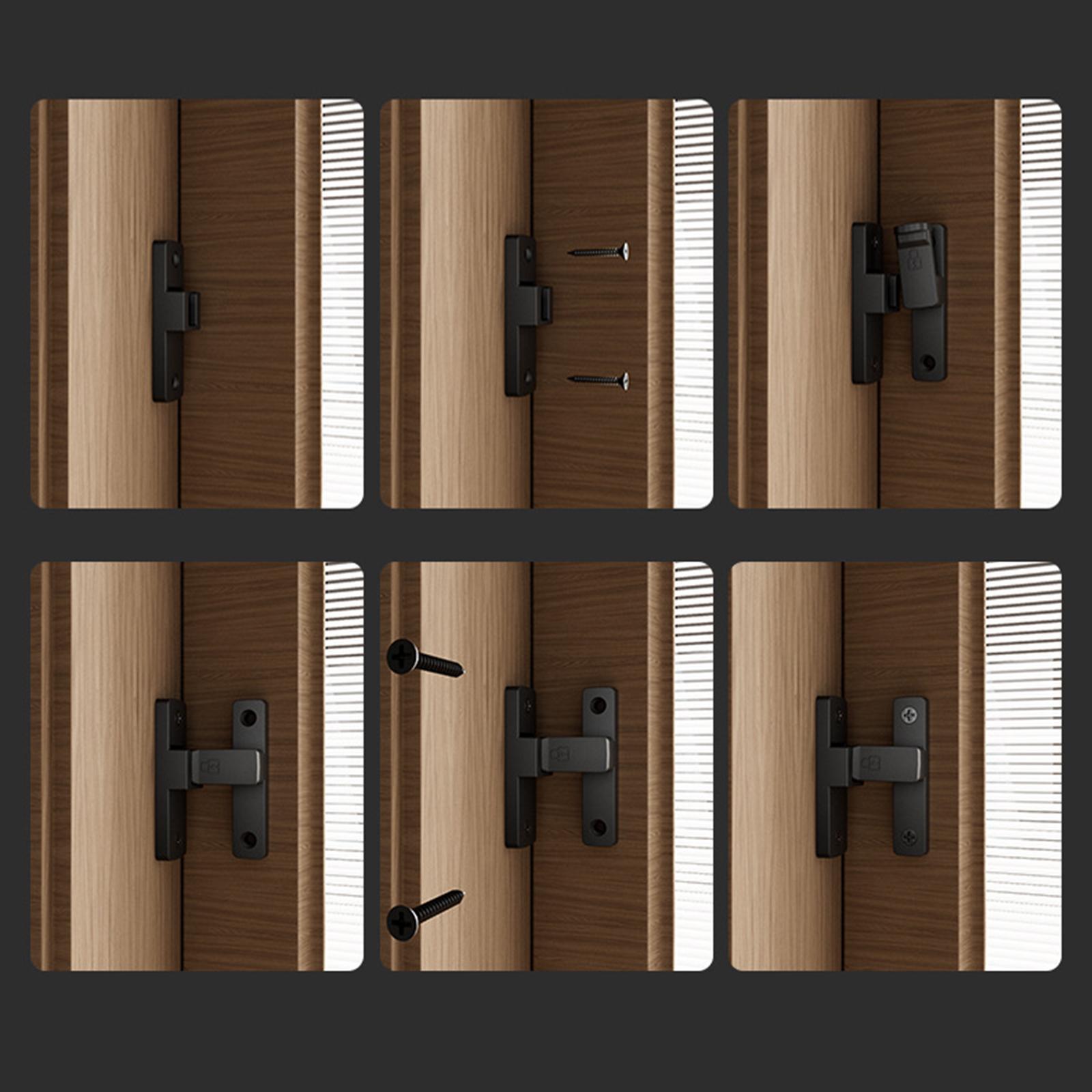 90 Degree Door Latch Guard Safety Door Lock Luminous Gate latches Flip Latch Sliding Latch for Office Hotel Cabinets Barn Sliding Door Garage
