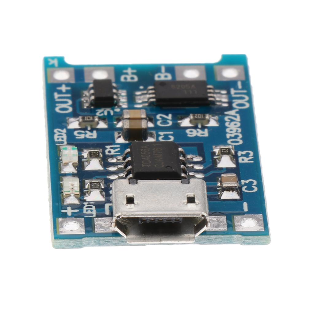 USB 1A Li-ion Lithium Battery Charger Protection Module Li-ion 18650 - Pack of 2