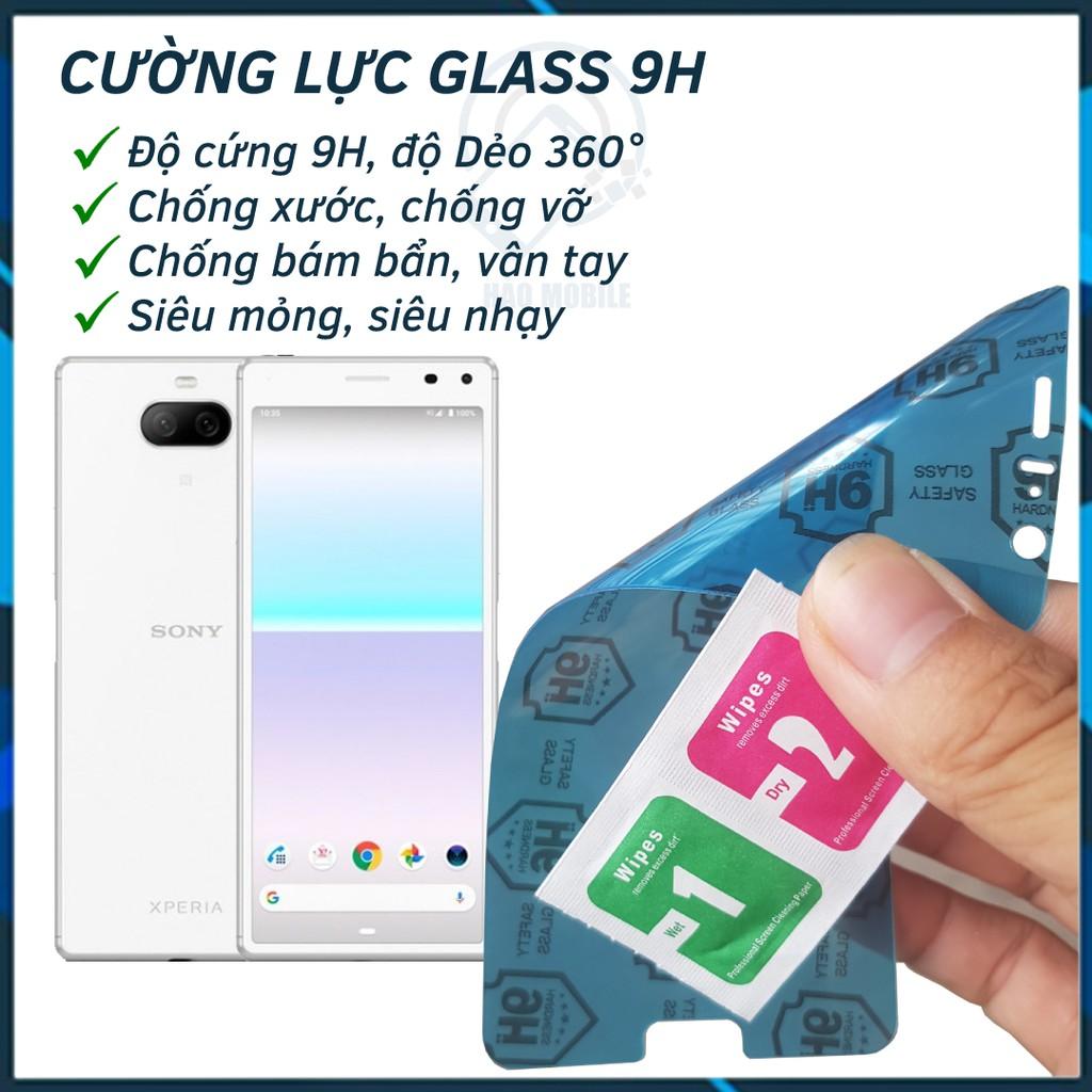 Dán cường lực dẻo nano mặt trước, sau, camera dành cho Sony Xperia 8