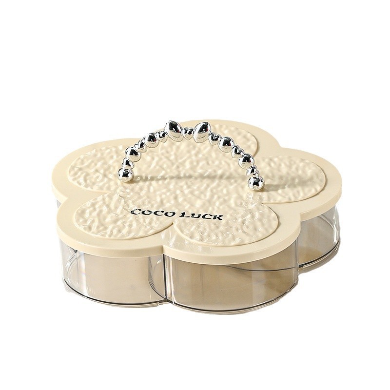 Khay Mứt Hoa 6 Cánh – Hộp Đựng Bánh Kẹo Tết Nhựa Meka Cứng, Nắp Hoa Văn Cao Cấp - HÀNG CHÍNH HÃNG MINIIN