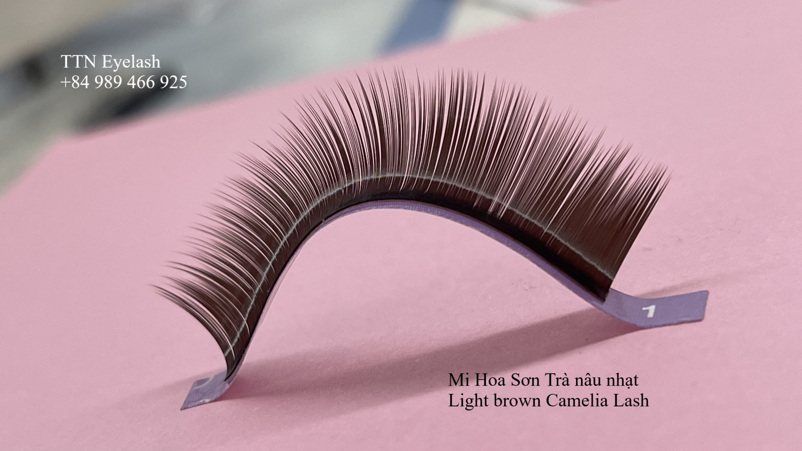 Mi khay Hoa Sơn Trà nâu nhạt , độ dày 0.07mm, Mink, bắt keo, dễ tạo fan. Hàng chuẩn xuất khẩu.
