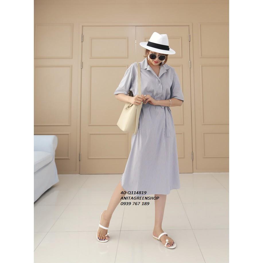 Q114819 ĐẦM SỌC KẺ XẺ LAI THẮT EO