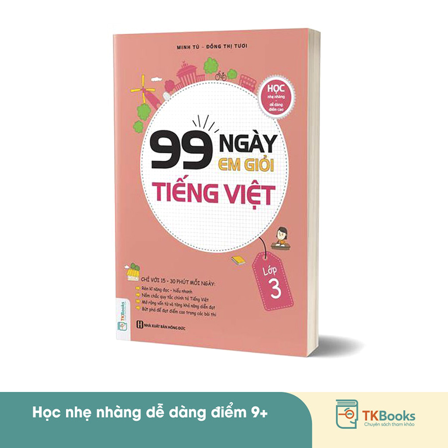 Combo 99 Ngày Em Giỏi Toán - Tiếng Việt - Tiếng Anh Lớp 3