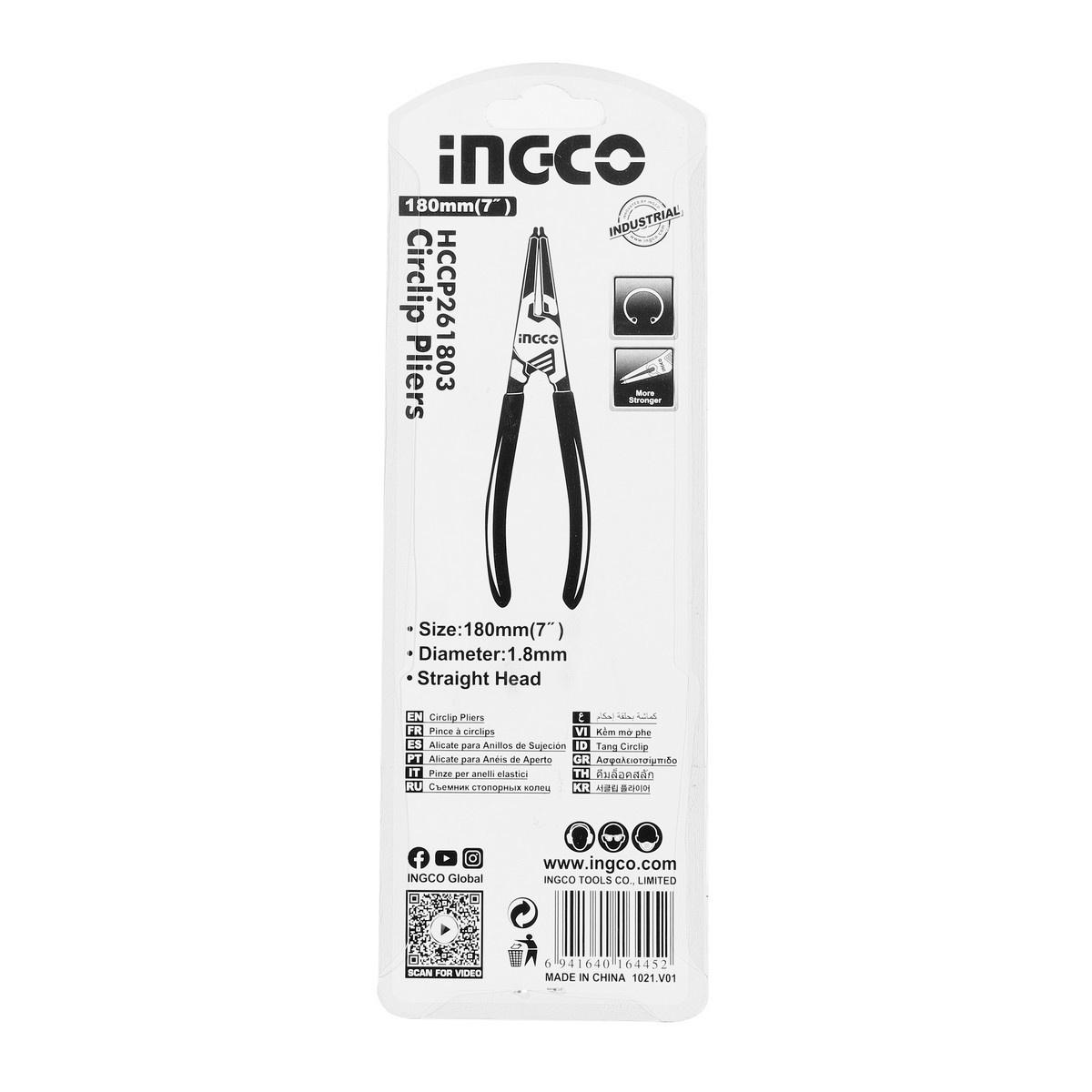 KỀM MỞ PHE VÒNG NGOÀI MŨI CONG INGCO HCCP261802 - HÀNG CHÍNH HÃNG