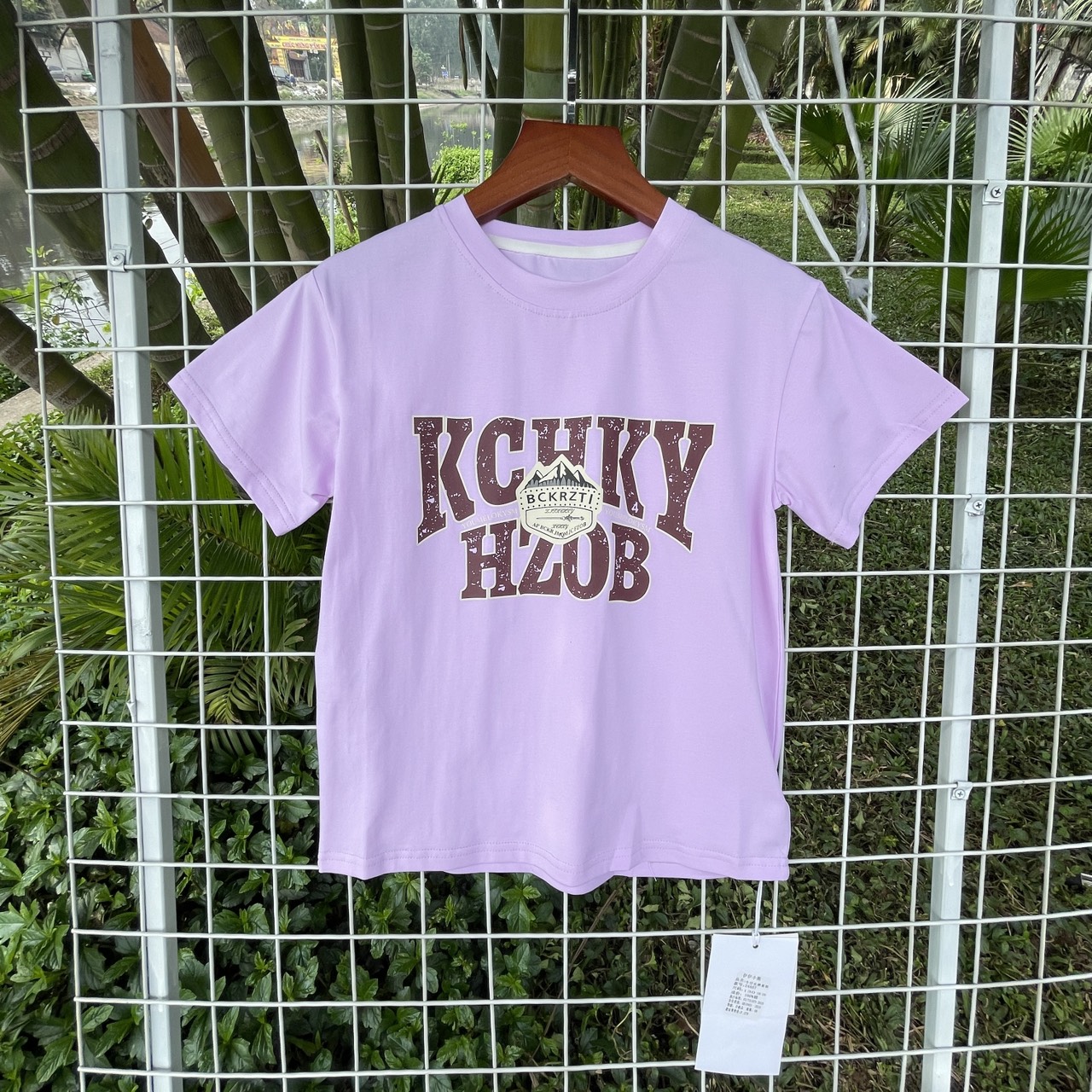 Bộ cộc tay cho bé gái quần dài size đại 7-16 tuổi in chữ KCHK vải cotton co giãn 4 chiều kiểu dáng thời trang