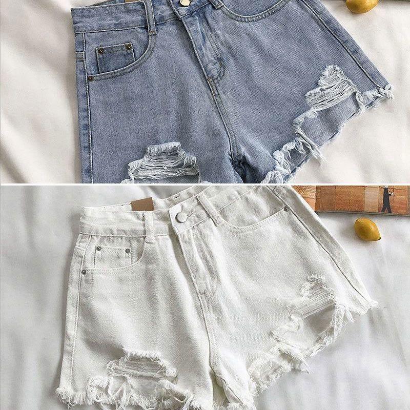 Quần short nữ bò rách Quần đùi nữ Quảng Châu cao cấp 4 màu đẹp