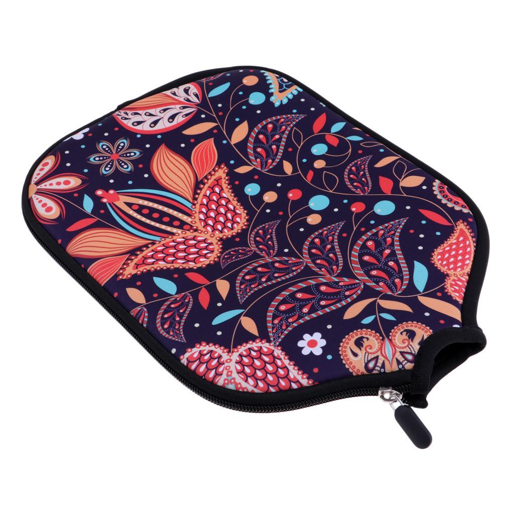 Premium Neoprene Pickleball Paddle Cover Zipper Sleeve Protective Case A17