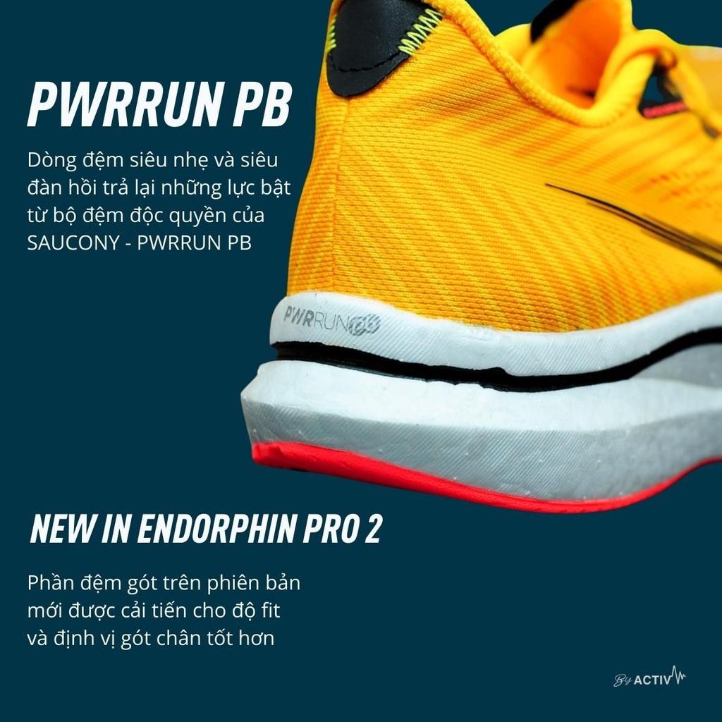 Giày Chạy Bộ Nam Saucony Endorphin Pro 2 Campfire Stories - Cam Neon