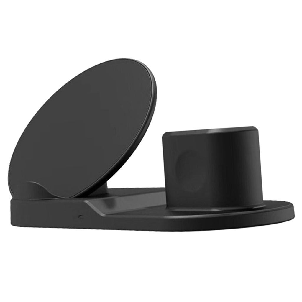 3 In1 10W Wireless Fast Charging Dock Cradle for / Black