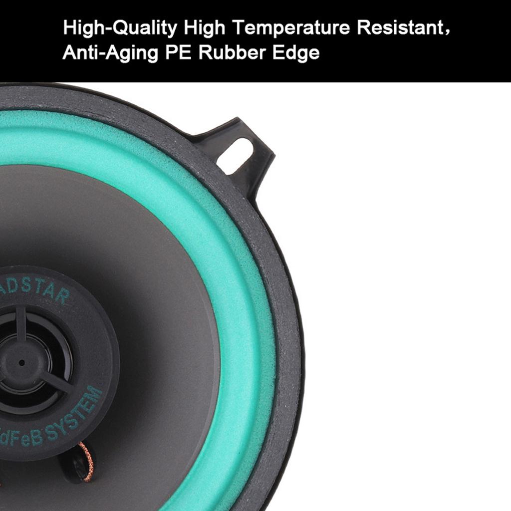 5 Inch 100W Universal Car HiFi Coaxial Speaker Vehicle Door Auto Audio 2x