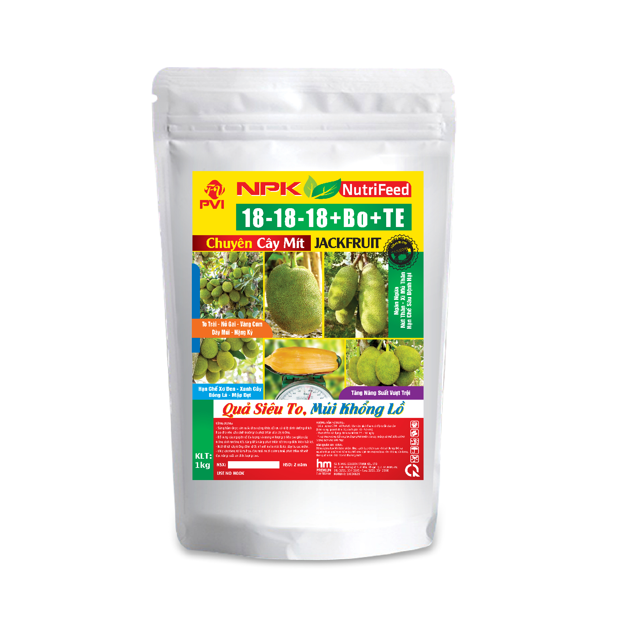 Phân bón Chuyên Mít NPK 18-18-18+Bo+TE-01