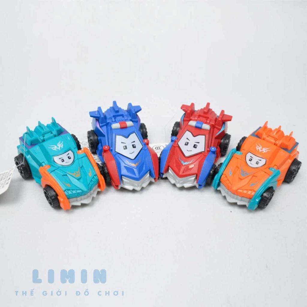 Đồ chơi siêu xe ô tô biến hình thành robot, Xe chạy bánh đà, chất liệu nhựa ABS cao cấp, an toàn cho bé