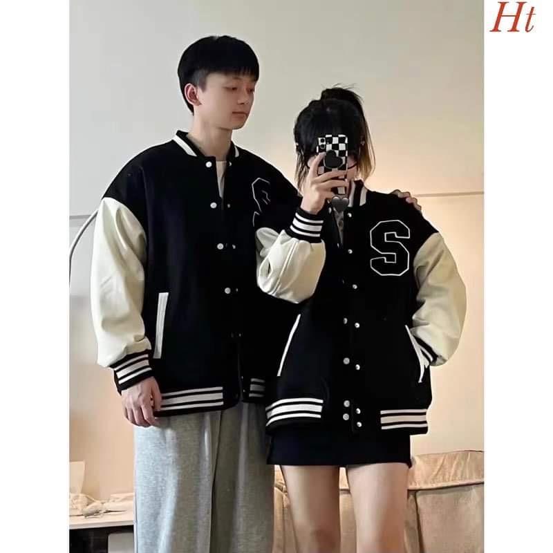 Áo bomber phối tay chữ S H2A