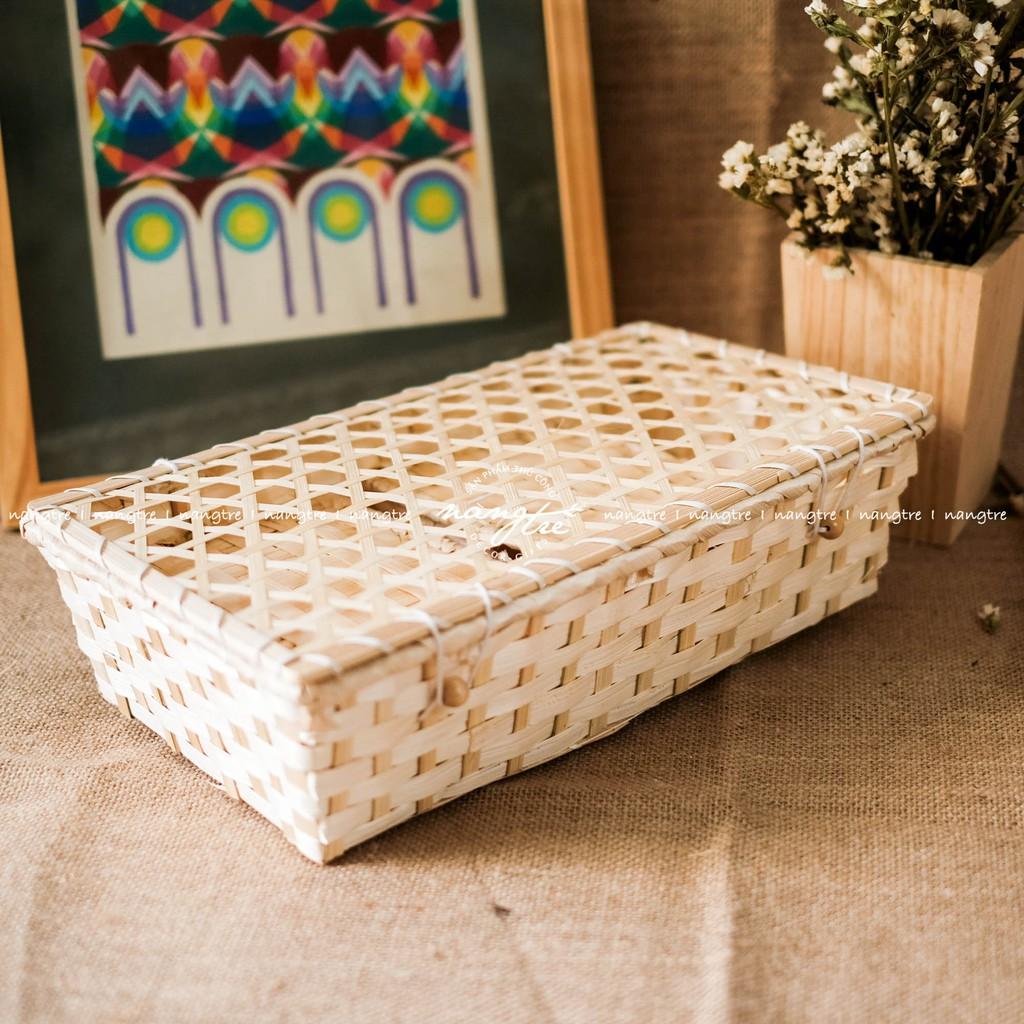 COMBO3 Hộp quà tre đan - Hộp quà bằng tre đan thân thiện môi trường