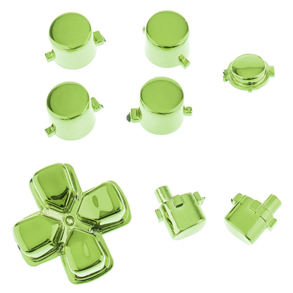 Replacement Full Buttons Custom Mod Kit for Sony PS4 Pro Controller Green