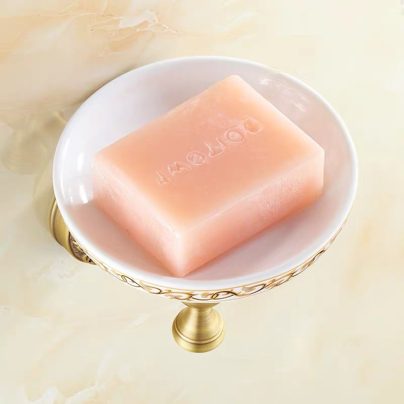 Giá đựng xà phòng nhà tắm bằng đồng cao cấp LI-GD404B – Phong cách cổ điển, sang trọng