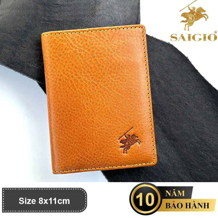 Ví Đựng Thẻ ATM Nhỏ Gọn, Da Bò HERITAGE Siêu Bền Bỉ, Chống Xước - Chống Nhăn Tốt, Thiết Kế Hiện Đại, Nhiều Ngăn, Đựng Được Nhiều Thẻ Ngân Hàng, Card Danh Thiếp, Căn Cước Công Dân, Dáng Đứng - Gập 2 – Hàng Chính Hãng SAIGIO