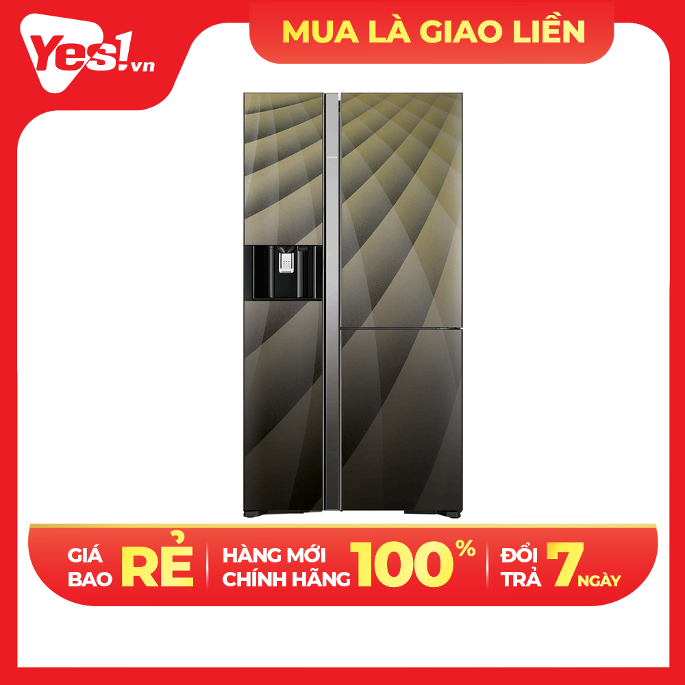 Tủ lạnh SBS Hitachi Inverter 569 lít R-FM800XAGGV9X - Hàng Chính Hãng - Chỉ Giao Hồ Chí Minh