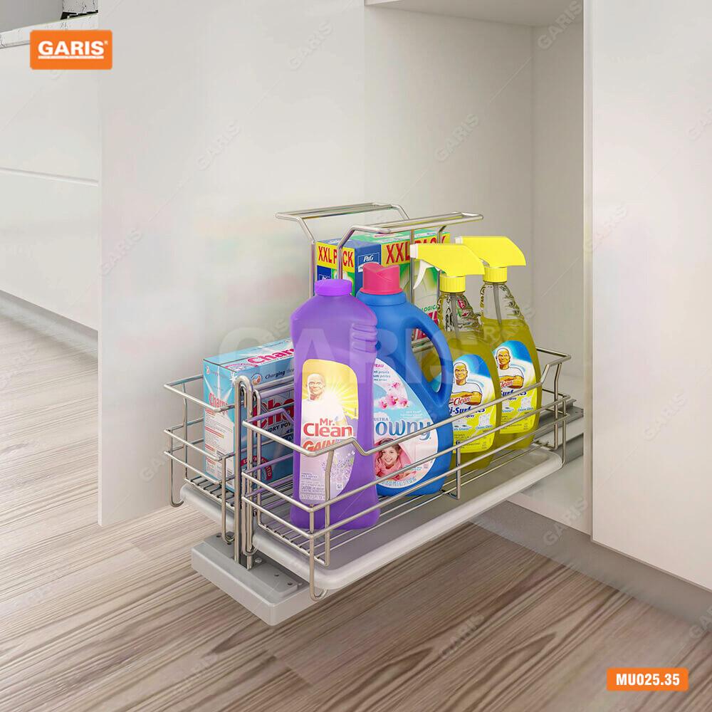 Giá để chất tẩy rửa, nan tròn, inox 304 Garis MU02.35