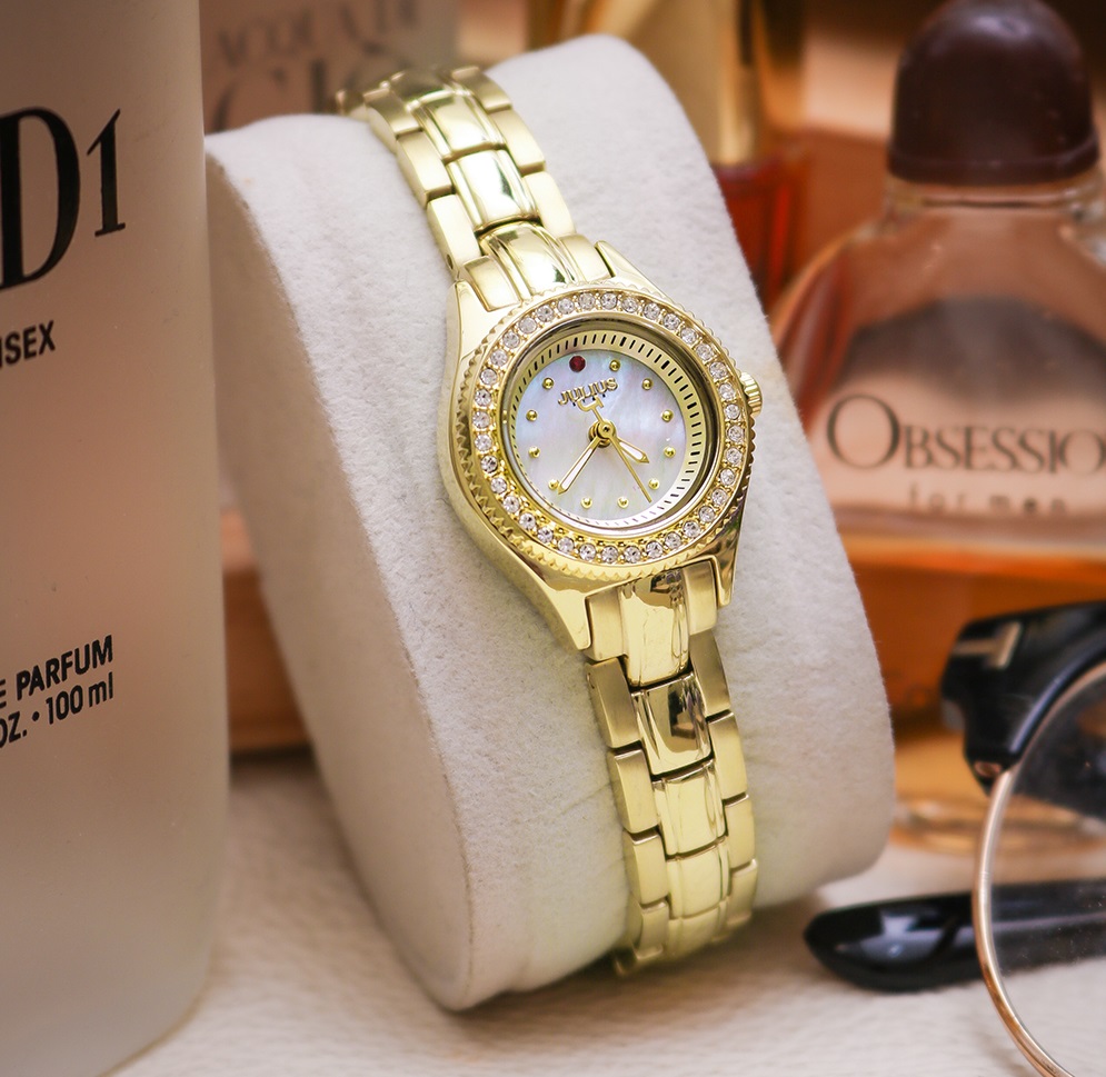 Đồng Hồ Nữ JS-055 Julius Hàn Quốc Kính Sapphire
