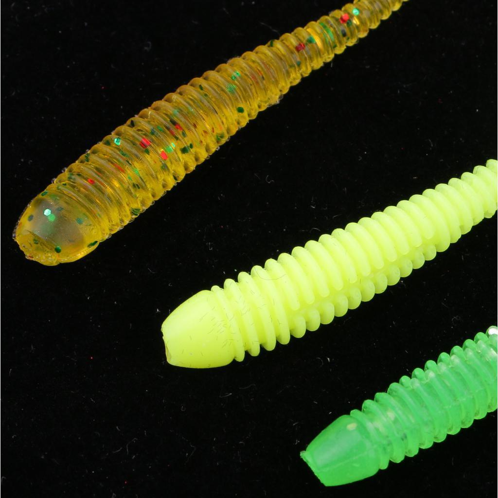 10x T Tail Soft Fishing Baits Lifelike Worm Fishing Lure Crankbait Bass Bait