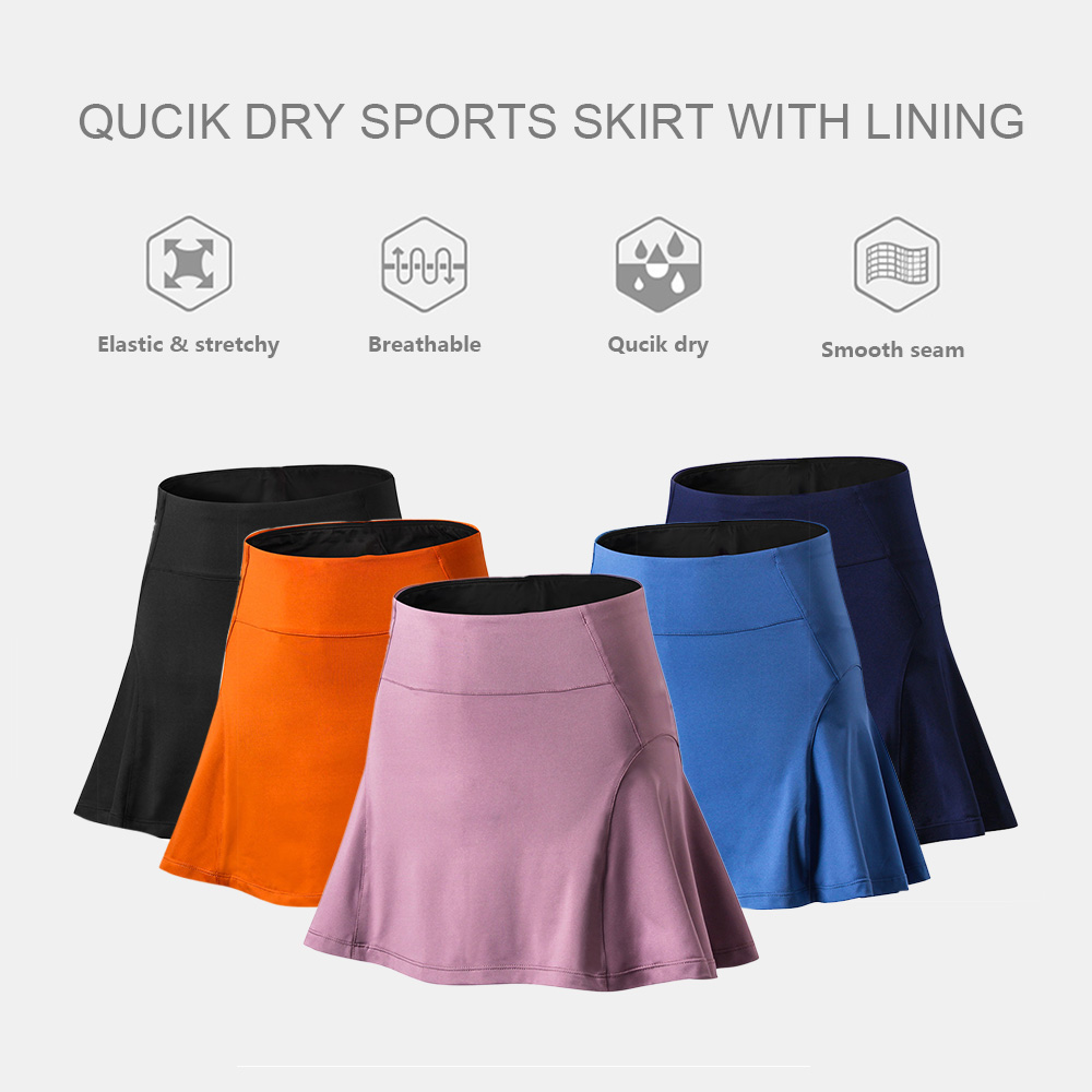 Chân váy Thể thao đánh cầu lông, tennis, Thắt lưng Cao Khô Nhanh thoáng khí