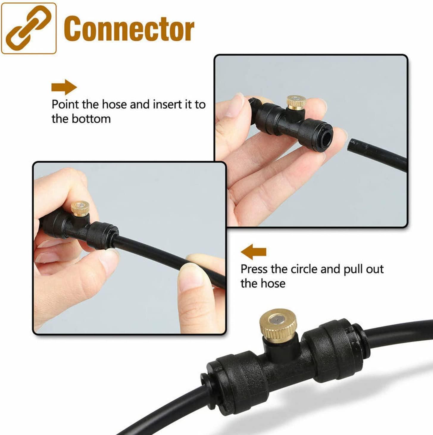 Vòi phun sương mù bằng đồng để phun cho hệ thống làm mát bên ngoài, tưới nước trong vườn