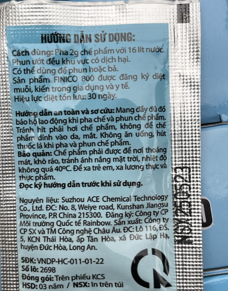 Sản phẩm trừ kiến muỗi gián trong gia dụng FINICO