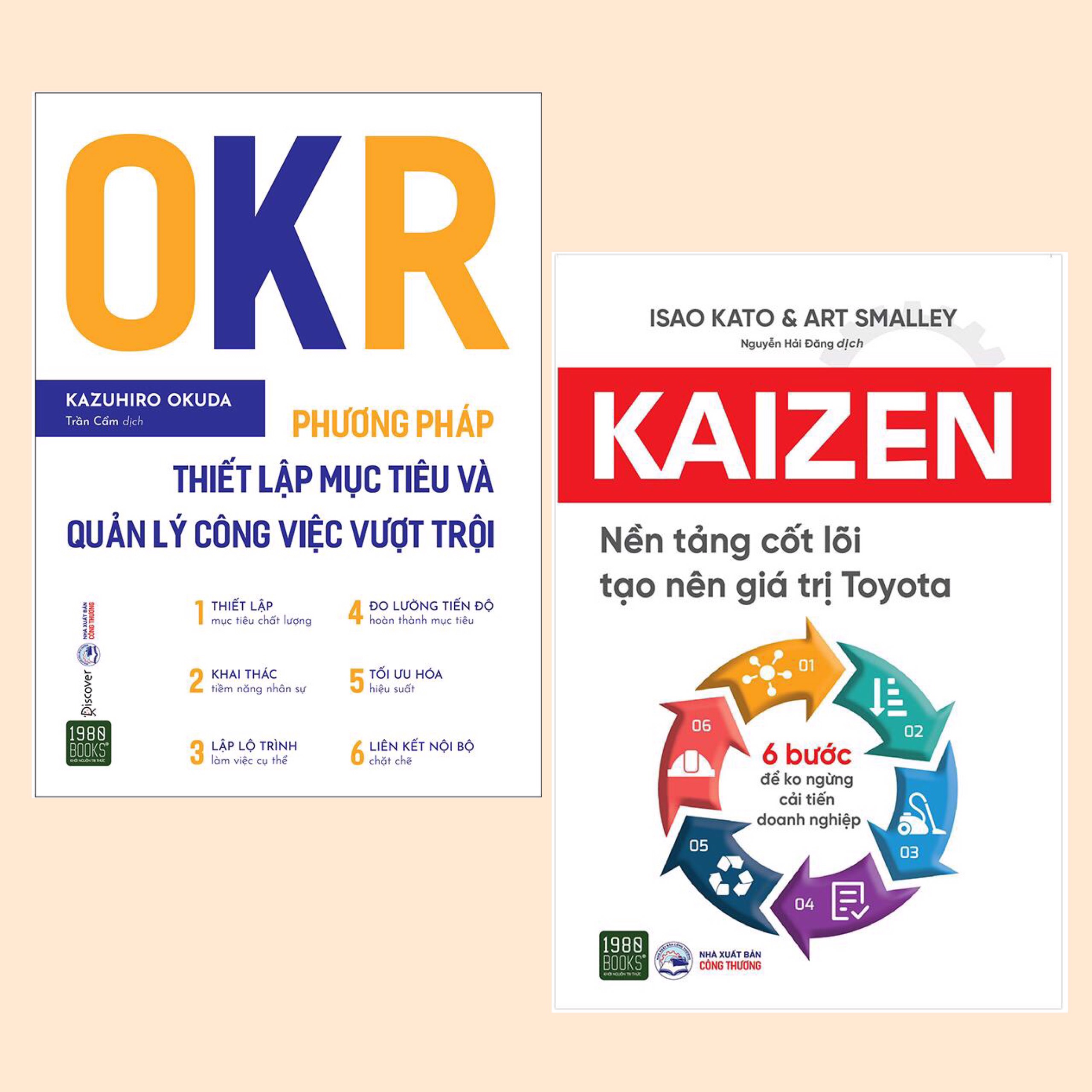 Combo Sách Kỹ Năng Làm Việc - Bài Học Kinh Doanh Hay: OKR - Phương Pháp Thiết Lập Mục Tiêu Và Quản Lý Công Việc Vượt Trội + Kaizen – Nền Tảng Cốt Lõi Tạo Nên Giá Trị Toyota - 6 Bước Để Không Ngừng Cải Tiến Doanh Nghiệp