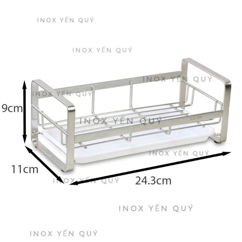 kệ để đồ rửa bát nhà bếp inox 304 có khay nước