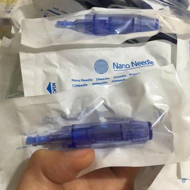 Đầu kim nano xanh lắp máy phi kim cấy tảo, cấy phấn...