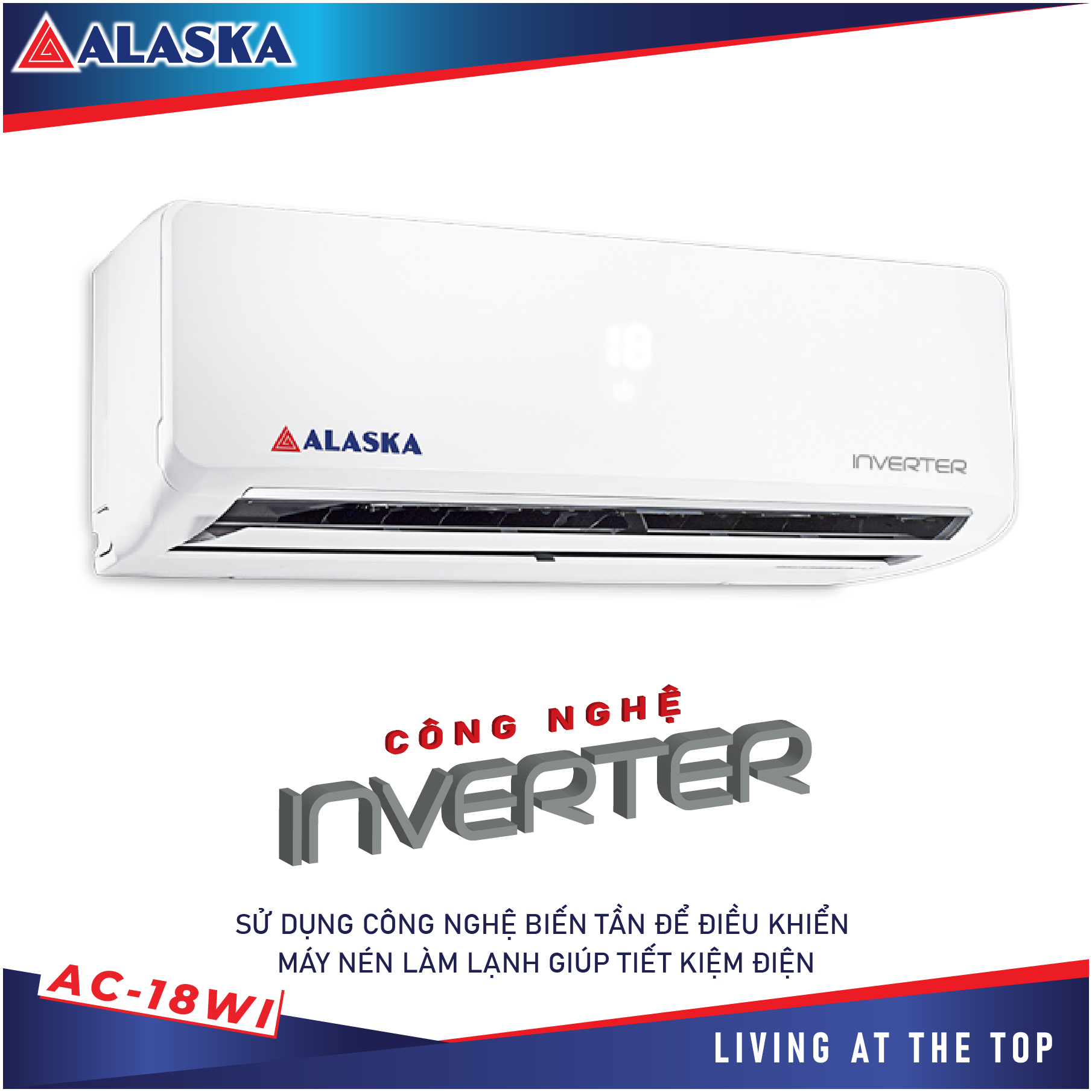 Máy Lạnh ALASKA INVERTER AC-18WI 2.0HP - Hàng Chính Hãng -Chỉ giao tại HCM