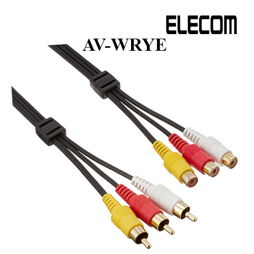 Cáp AV nối 3xRCA - 3xRCA 1.5m ELECOM AV-WRYE - Hàng chính hãng